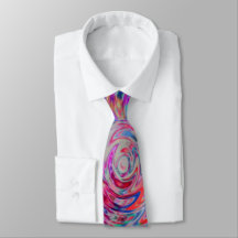 Psychedelic Neon Rainbow Neck Tie matches it all!