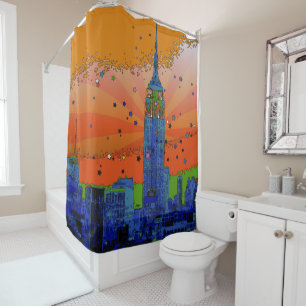 Psychedelic NYC: ESB #3 Shower Curtain