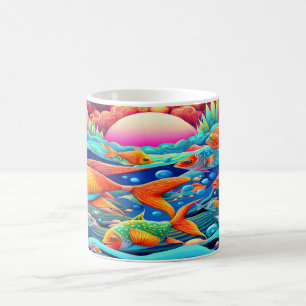 Psychedelic Ocean  Coffee Mug