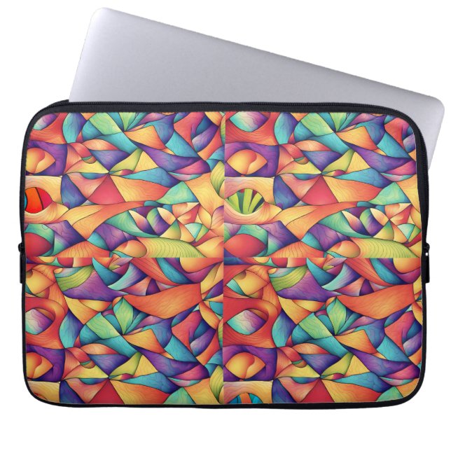 Psychedelic Ocean Laptop Sleeve (Front)