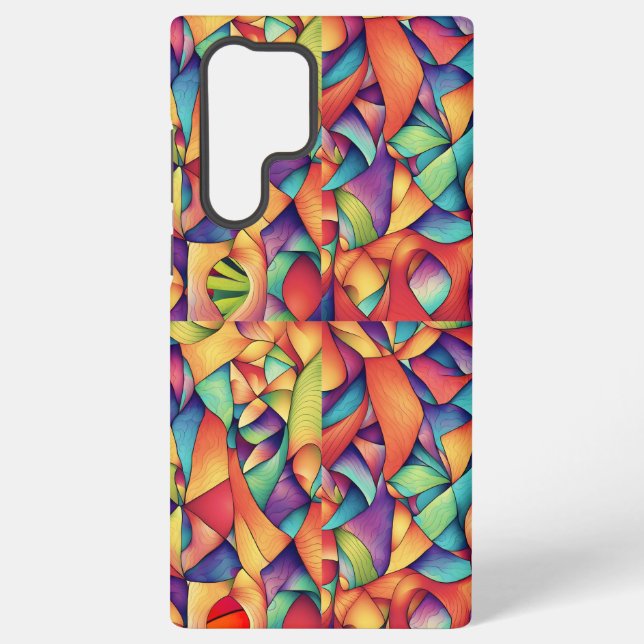 Psychedelic Ocean Samsung Galaxy S22 Ultra Case (Back)