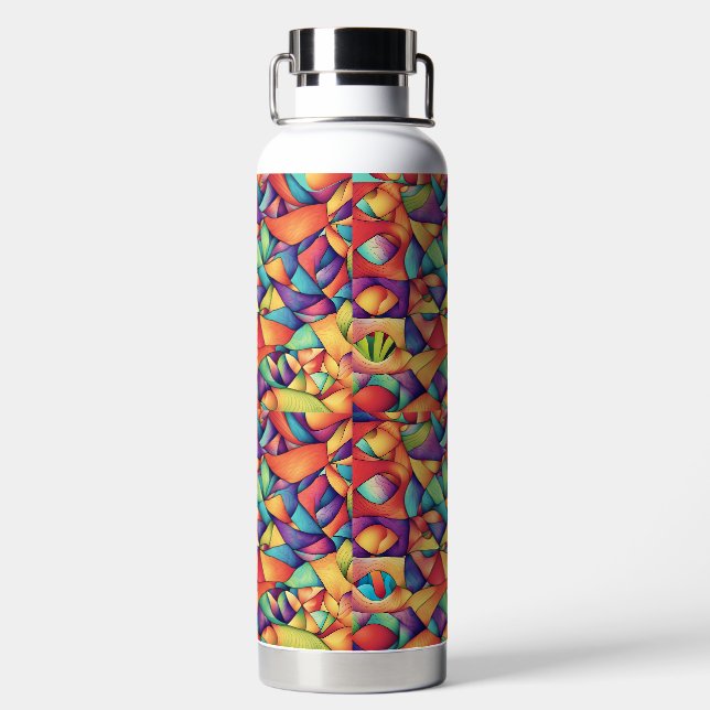 Psychedelic Ocean Water Bottle (Back)