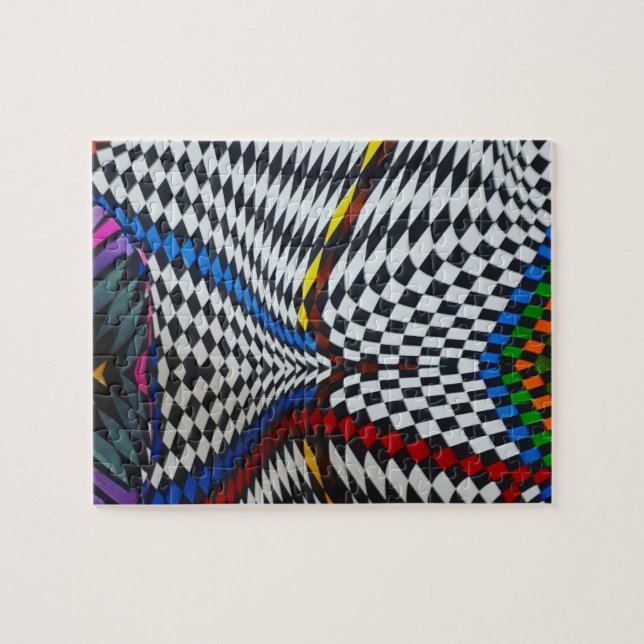 Psychedelic Optical Illusion Jigsaw Puzzle (Horizontal)