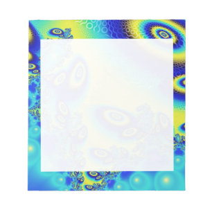 Psychedelic Orbit Wild Decorative Abstract Art Notepad