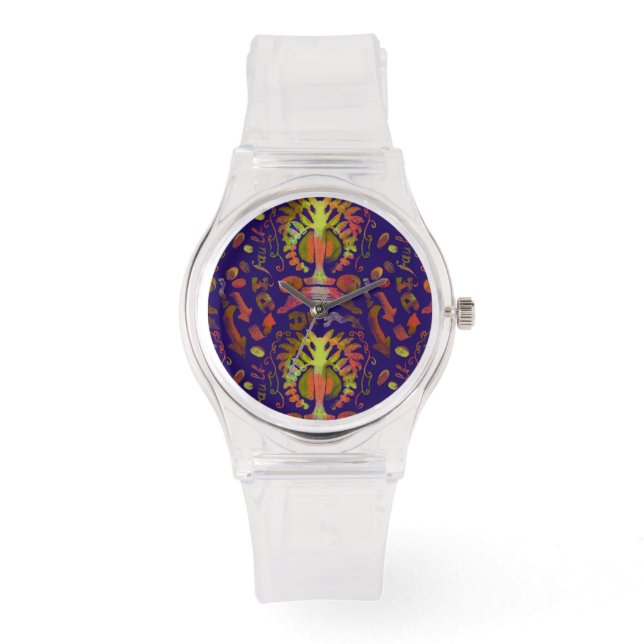  Psychedelic oriental  Symmetry Abstract Art Watch (Front)