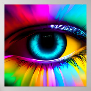 Psychedelic Oversized Eye Poster