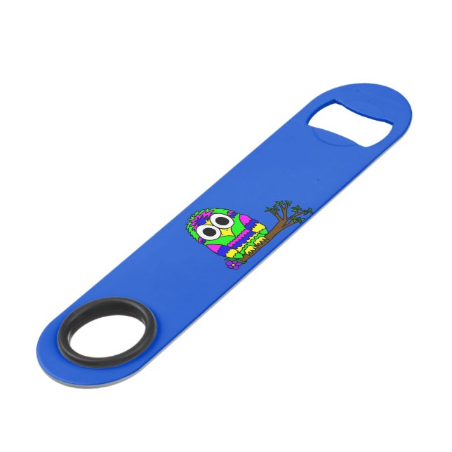 Psychedelic Owl Bar Key (Front Angled)