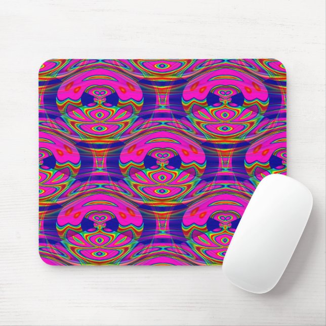 Psychedelic Owls....... Mouse Mat (With Mouse)