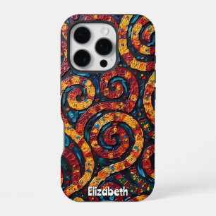 Psychedelic Paisley iPhone 16 Pro Case