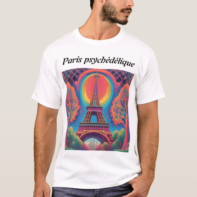 Psychedelic Paris T-shirt (Front)