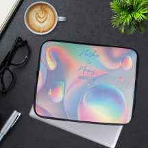Psychedelic Pastel Bubbles Names Roman Numerals