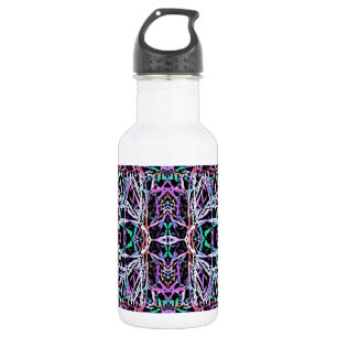 Psychedelic Pattern in Pink 532 Ml Water Bottle