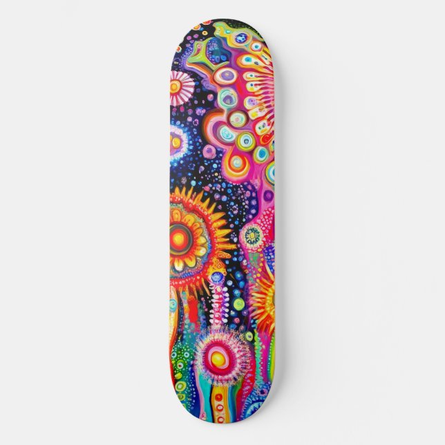 Psychedelic Pattern Skateboard (Front)