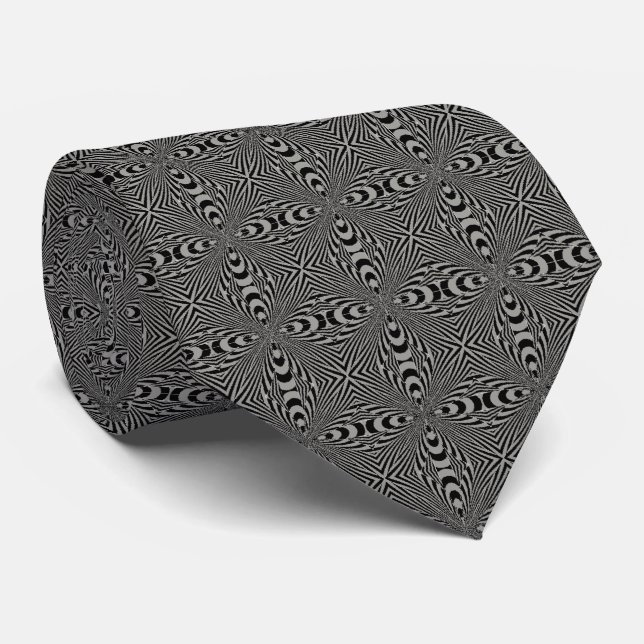Psychedelic Pattern Tie (Rolled)