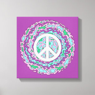 Psychedelic Peace Canvas Print