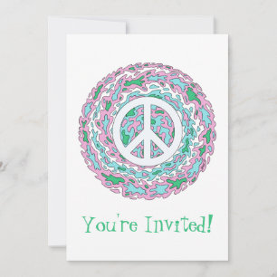 Psychedelic Peace Invitation