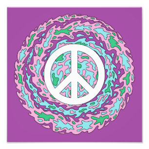 Psychedelic Peace Photo Print