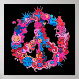 Psychedelic Peace Sign