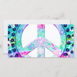 Psychedelic Peace Sign Abstract