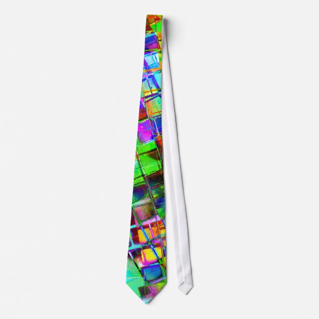 Psychedelic Planet Disco Ball Tie (Front)