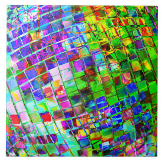 Psychedelic Planet Disco Ball Tile