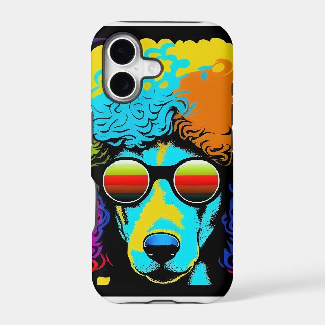 Psychedelic Poodle Dog Design (Back)