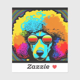 Psychedelic Poodle Dog Design