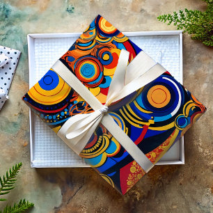 Psychedelic Pop Art Retro Gifts for Granddaughter Wrapping Paper