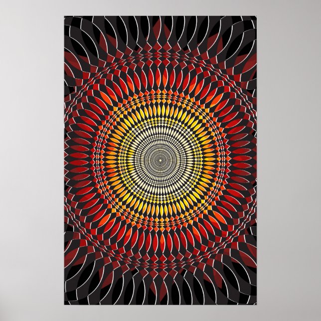 Psychedelic Poster: Vertigo Abstract: Explosion Poster (Front)