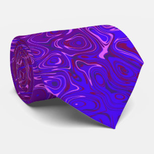 Psychedelic Purple Necktie Abstract