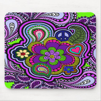 Psychedelic Purple Paisley Mousepad