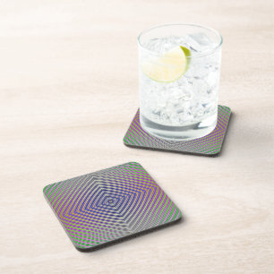 Psychedelic Pyramid Plan Coaster