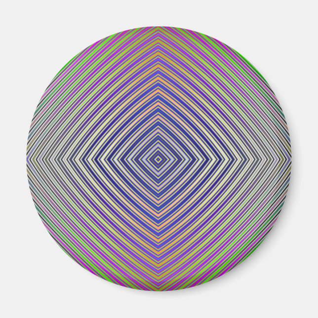 Psychedelic Pyramid Plan  Magnet (Front)