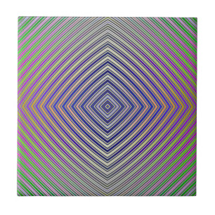 Psychedelic Pyramid Plan  tiled Tile