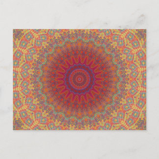 Psychedelic Radial Pattern: Postcard