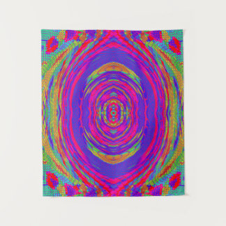 Psychedelic Radial Pattern Tapestry