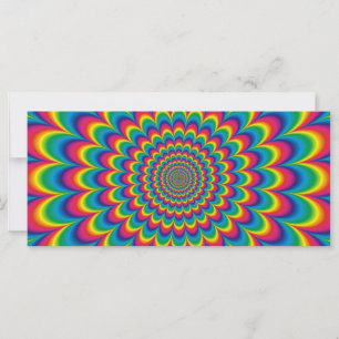 Psychedelic rainbow abstract design