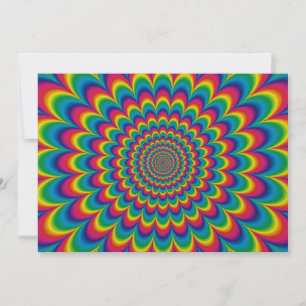 Psychedelic rainbow abstract design