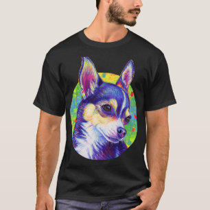 Psychedelic Rainbow Chihuahua T-Shirt
