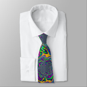 Psychedelic Rainbow coloured neck Tie