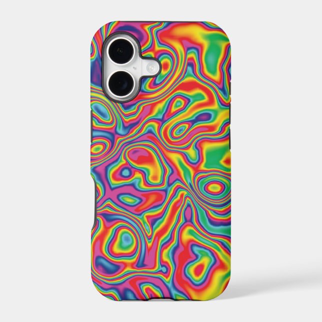 Psychedelic Rainbow Oil Pattern (Back)