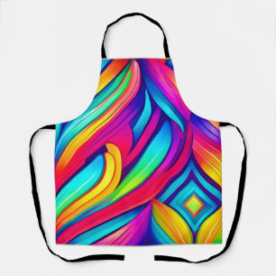 Psychedelic Rainbow Vortex Apron