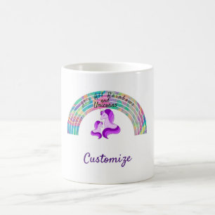 Psychedelic Rainbows and Unicorns Thunder_Cove Coffee Mug