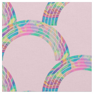 Psychedelic Rainbows and Unicorns Thunder_Cove Fabric