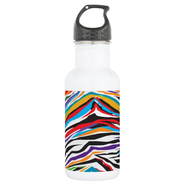 Psychedelic  Retro 532 Ml Water Bottle (Front)