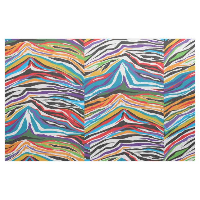 Psychedelic Retro Fabric (Fat Quarter)