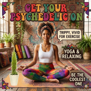 Psychedelic Retro Hippie Pattern Leggings