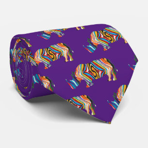 Psychedelic Rhinoceros Tie