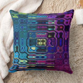 Psychedelic Ripple Effect  Cushion
