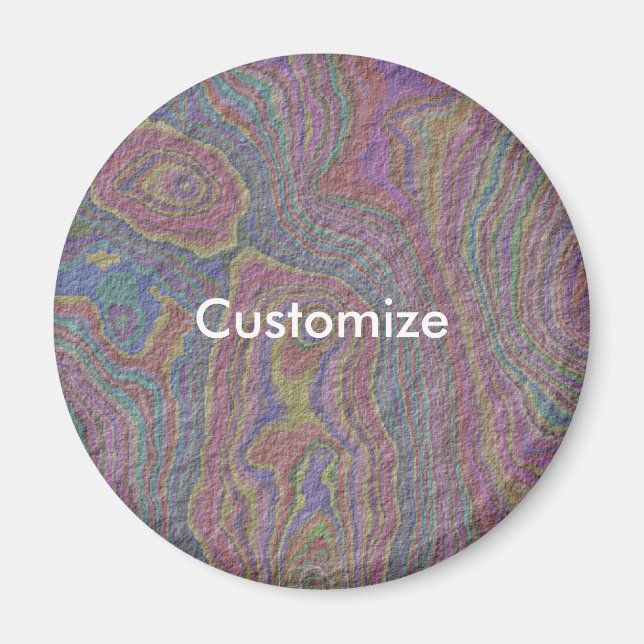 Psychedelic Rock - Template Magnet (Front)